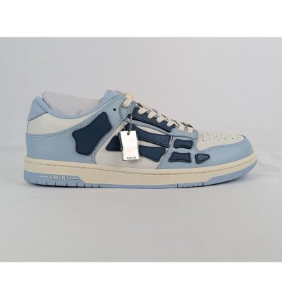 O1rshd1 Skelton Top Low Sneakers In Baby Blue White
