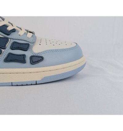 O1rshd1 Skelton Top Low Sneakers In Baby Blue White
