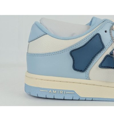 O1rshd1 Skelton Top Low Sneakers In Baby Blue White