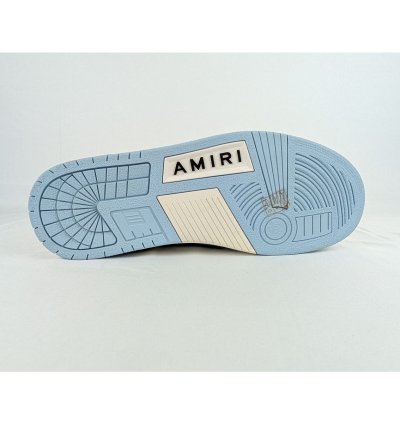 O1rshd1 Skelton Top Low Sneakers In Baby Blue White