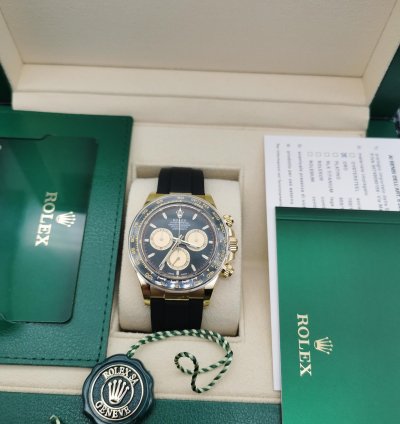 Rolex Daytona 126518ln - Gold Black Dial - 2024 Full Set - Genuine Rolex