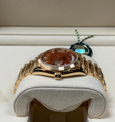 Rolex Day-date 36 Carnelian Stone Dial 2024 Neu Full Set Lagernd On Stock