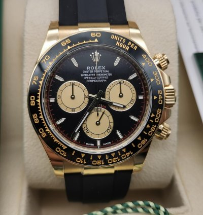 Rolex Daytona 126518ln - Gold Black Dial - 2024 Full Set - Genuine Rolex