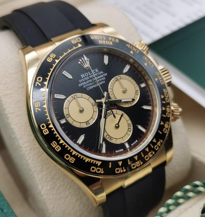 Rolex Daytona 126518ln - Gold Black Dial - 2024 Full Set - Genuine Rolex