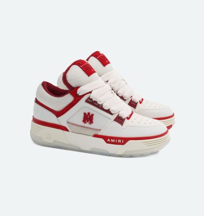 O1s1wg110325 Ma-1 Low-top Sneakers In White Red