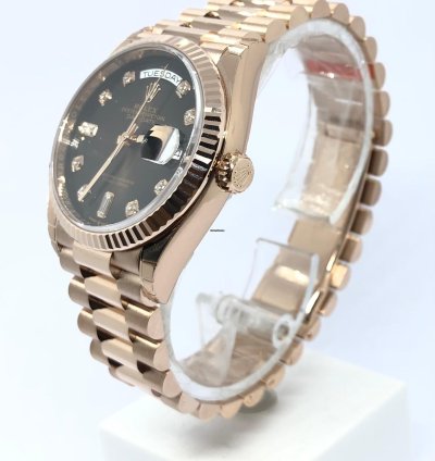 Rolex Day-date 36 Choc Diamond Dial Unworn