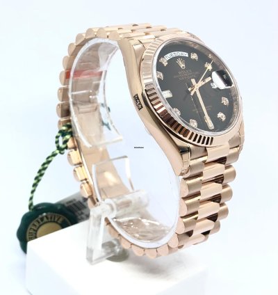 Rolex Day-date 36 Choc Diamond Dial Unworn