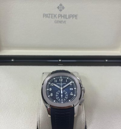 Patek Philippe Aquanaut White Gold Blue Dial 5968g-001