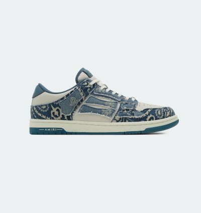 Oc11z0225 Bandana Skel Low-top Sneakers In White Blue
