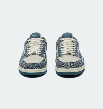 Oc11z0225 Bandana Skel Low-top Sneakers In White Blue