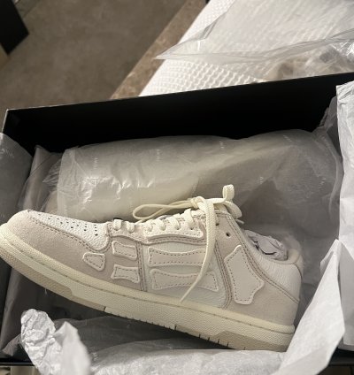Off-white Amiri Skel Leather Low-top Sneakers