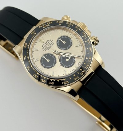 Rolex Daytona 126518ln Yellow Gold Champagne Black Dial 2024
