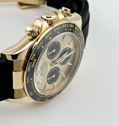 Rolex Daytona 126518ln Yellow Gold Champagne Black Dial 2024
