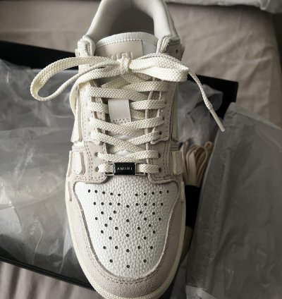 Off-white Amiri Skel Leather Low-top Sneakers