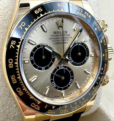Rolex Daytona 126518ln Yellow Gold Oysterflex Champagne Yml Dial Unworn 2024