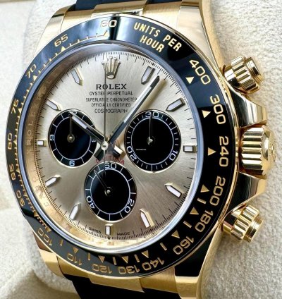 Rolex Daytona 126518ln Yellow Gold Oysterflex Champagne Yml Dial Unworn 2024