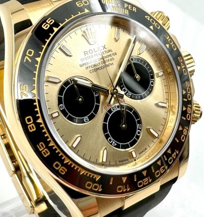 Rolex Daytona 126518ln Yellow Gold Oysterflex Champagne Yml Dial Unworn 2024