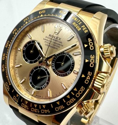 Rolex Daytona 126518ln Yellow Gold Oysterflex Champagne Yml Dial Unworn 2024
