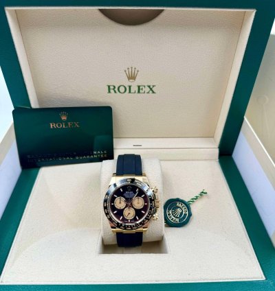 Rolex Daytona 126518ln Yellow Gold Oysterflex Paul Newman Dial Unworn 2024