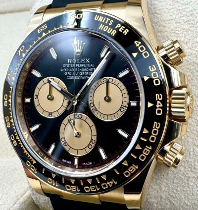 Rolex Daytona 126518ln Yellow Gold Oysterflex Paul Newman Dial Unworn 2024