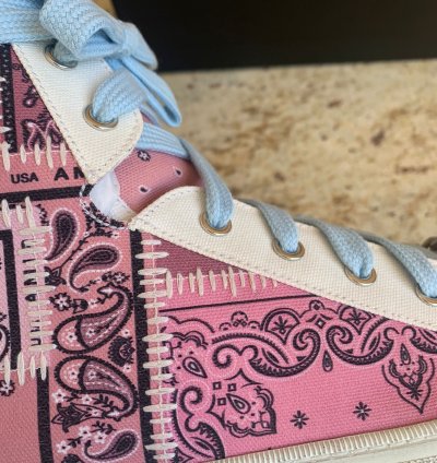 Reconstructed Bandana High Top
