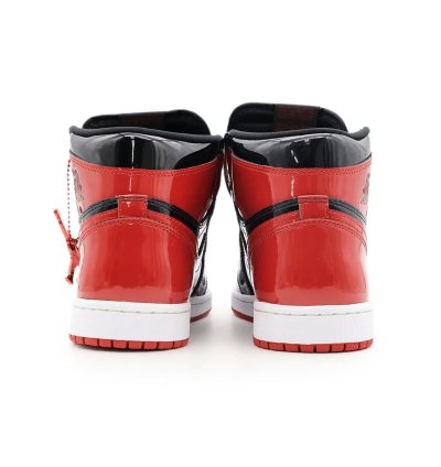 Nike Air Jordan 1 Retro High Og Patent Bred Varsity Red Black 555088-063