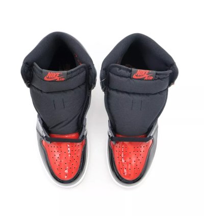 Nike Air Jordan 1 Retro High Og Patent Bred Varsity Red Black 555088-063