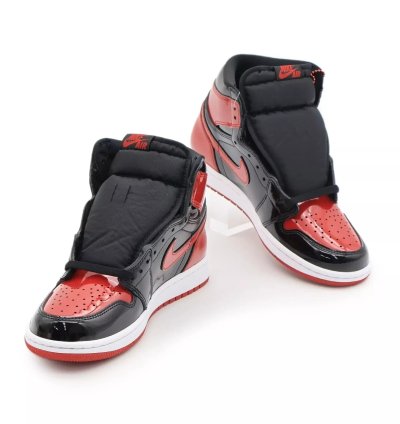 Nike Air Jordan 1 Retro High Og Patent Bred Varsity Red Black 555088-063