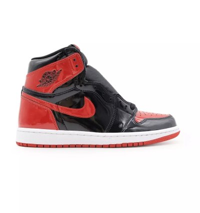 Nike Air Jordan 1 Retro High Og Patent Bred Varsity Red Black 555088-063