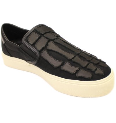 Skel Toe Slip On Black Sneakers Size 45