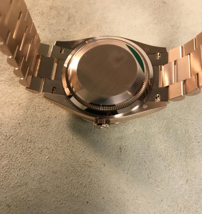 Rolex Day-date 36 Everose Gold Diamond President Slate 128345rbr-0052