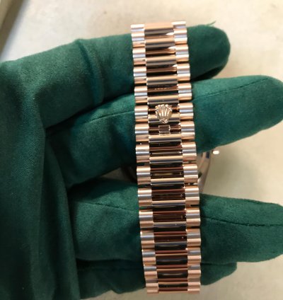 Rolex Day-date 36 Everose Gold Diamond President Slate 128345rbr-0052