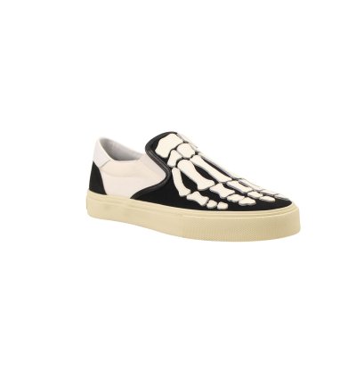 Skel Toe Slip On Black White Sneakers Size 44