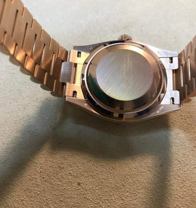 Rolex Day-date 36 Everose Gold Fluted Rose-diamond President 128235-0009