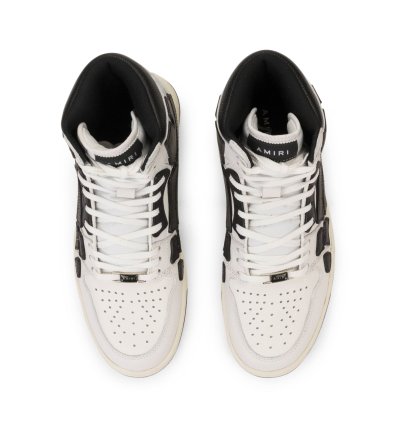 Skel Top Hi White Black Sneakers Size 46