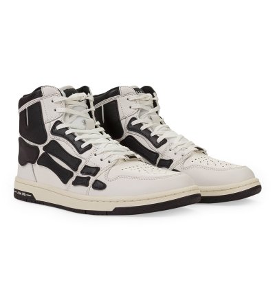 Skel Top Hi White Black Sneakers Size 46