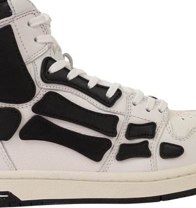 Skel Top Hi White Black Sneakers Size 46