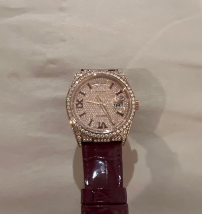 Rolex Day-date 36 Excellent Condition With 800 Brilliant Factory Cut Diamonds