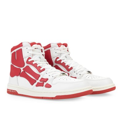 Skel Top Hi White Red Sneakers Size 44