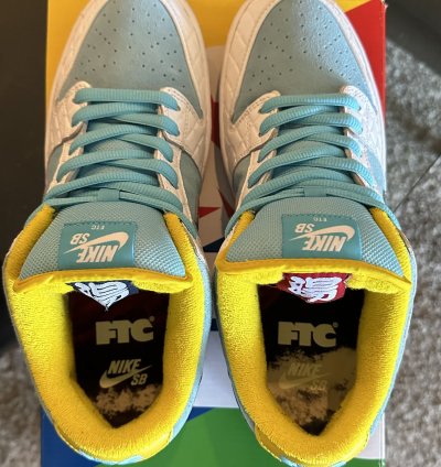 Nike Sb Dunk Low Pro Ftc Lagoon Pulse Dh7687-400 9 5