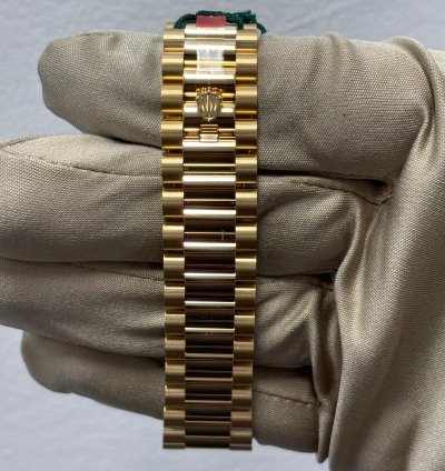 Rolex Day-date 36 Fluted Green Ombre Dial President Bracelet New 2024 Box Papers