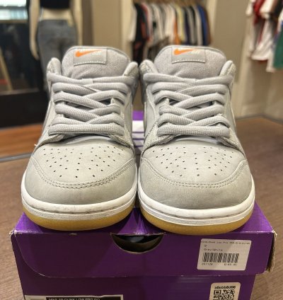 Nike Sb Dunk Low Pro Iso Orange Label Wolf Grey Gum