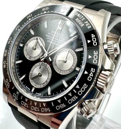 Rolex Daytona 126519ln White Gold Oysterflex Black Dial Unworn 2024