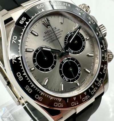 Rolex Daytona 126519ln White Gold Oysterflex Silver Dial Unworn 2024