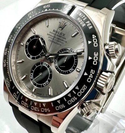 Rolex Daytona 126519ln White Gold Oysterflex Silver Dial Unworn 2024