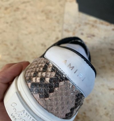 Snake Lace Up Sneakers Low Top In Multicolor