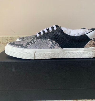 Snake Lace Up Sneakers Low Top In Multicolor