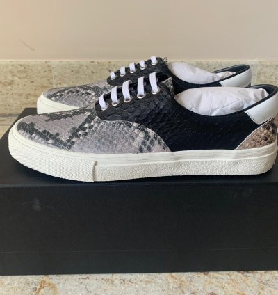 Snake Lace Up Sneakers Low Top In Multicolor