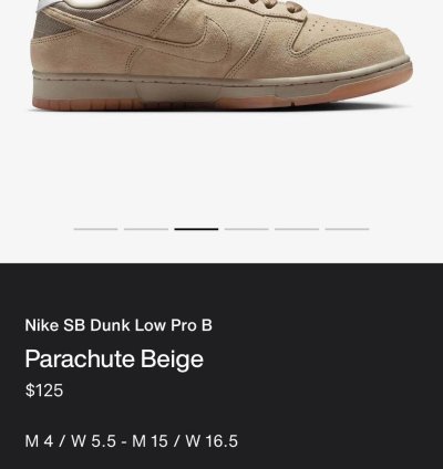 Nike Sb Dunk Low Pro Parachute Beige