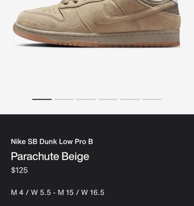 Nike Sb Dunk Low Pro Parachute Beige